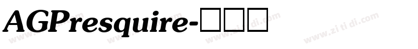 AGPresquire字体转换