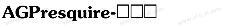 AGPresquire字体转换