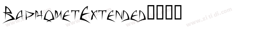BaphometExtended字体转换