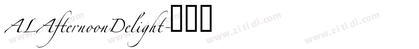 ALAfternoonDelight字体转换