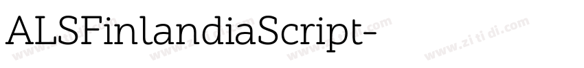 ALSFinlandiaScript字体转换