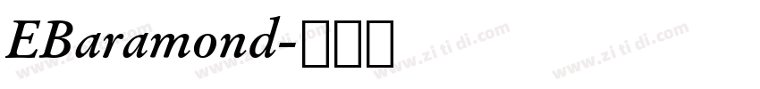 EBaramond字体转换