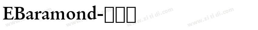 EBaramond字体转换