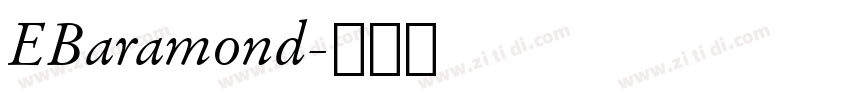 EBaramond字体转换
