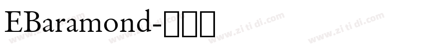 EBaramond字体转换