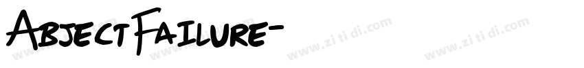 AbjectFailure字体转换