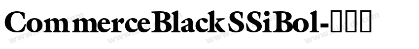 CommerceBlackSSiBol字体转换