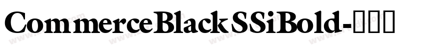 CommerceBlackSSiBold字体转换