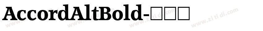 AccordAltBold字体转换