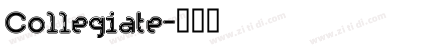 Collegiate字体转换