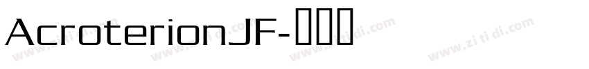 AcroterionJF字体转换