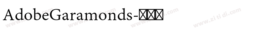 AdobeGaramonds字体转换