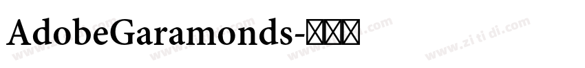 AdobeGaramonds字体转换