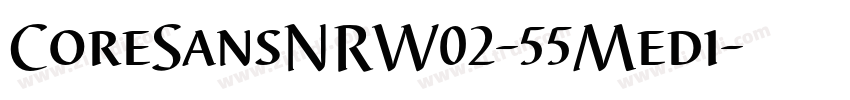 CoreSansNRW02-55Medi字体转换