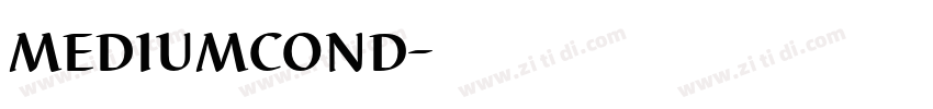 mediumcond字体转换
