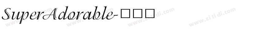 SuperAdorable字体转换