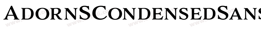 AdornSCondensedSans字体转换