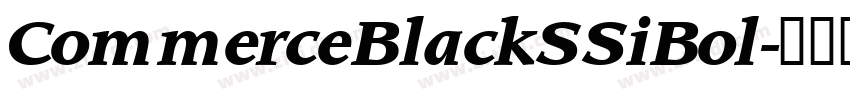 CommerceBlackSSiBol字体转换