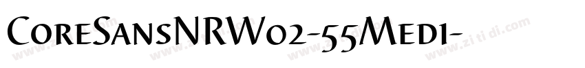 CoreSansNRW02-55Medi字体转换