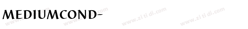 mediumcond字体转换
