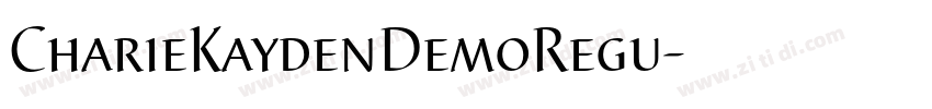 CharieKaydenDemoRegu字体转换