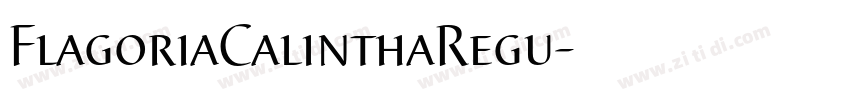 FlagoriaCalinthaRegu字体转换