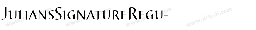 JuliansSignatureRegu字体转换