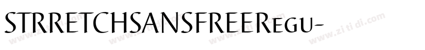 STRRETCHSANSFREERegu字体转换