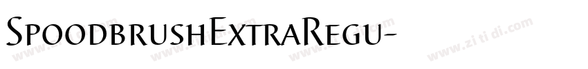 SpoodbrushExtraRegu字体转换