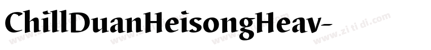 ChillDuanHeisongHeav字体转换