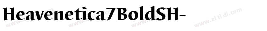 Heavenetica7BoldSH字体转换