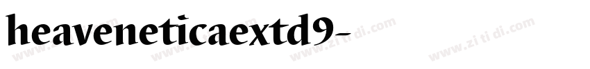 heaveneticaextd9字体转换