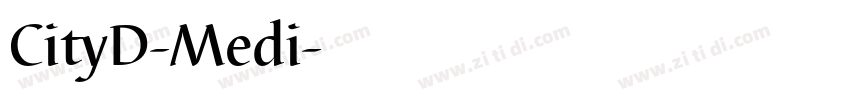 CityD-Medi字体转换
