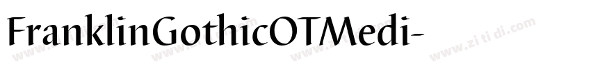 FranklinGothicOTMedi字体转换