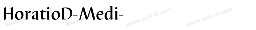 HoratioD-Medi字体转换
