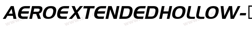 AEROEXTENDEDHOLLOW字体转换