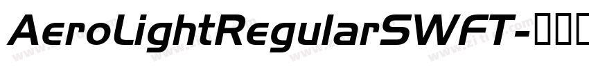 AeroLightRegularSWFT字体转换