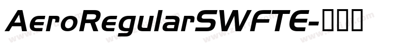 AeroRegularSWFTE字体转换