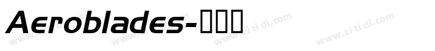 Aeroblades字体转换