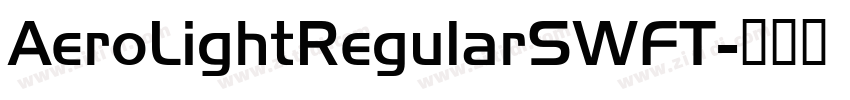 AeroLightRegularSWFT字体转换