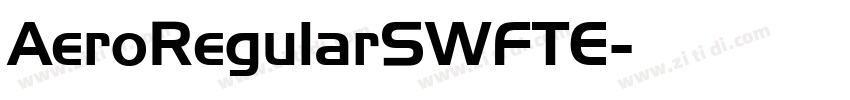 AeroRegularSWFTE字体转换