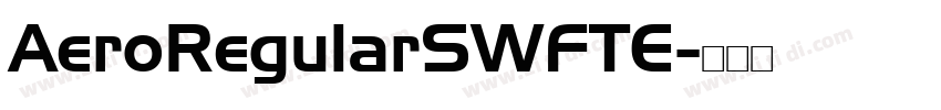 AeroRegularSWFTE字体转换