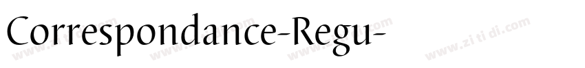 Correspondance-Regu字体转换