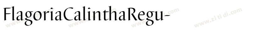 FlagoriaCalinthaRegu字体转换