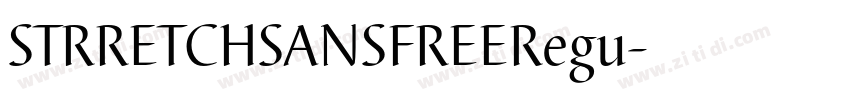 STRRETCHSANSFREERegu字体转换
