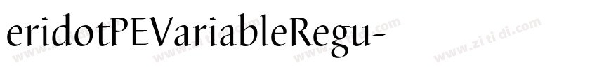 eridotPEVariableRegu字体转换