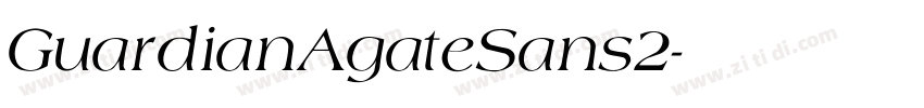 GuardianAgateSans2字体转换