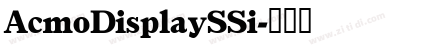 AcmoDisplaySSi字体转换