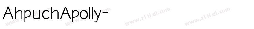 AhpuchApolly字体转换
