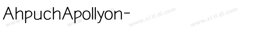 AhpuchApollyon字体转换